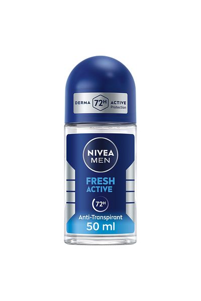 NIVEA NIVEA MEN Fresh Active, Antiperspirant for Men, Fresh Scent, Roll-on 50ml