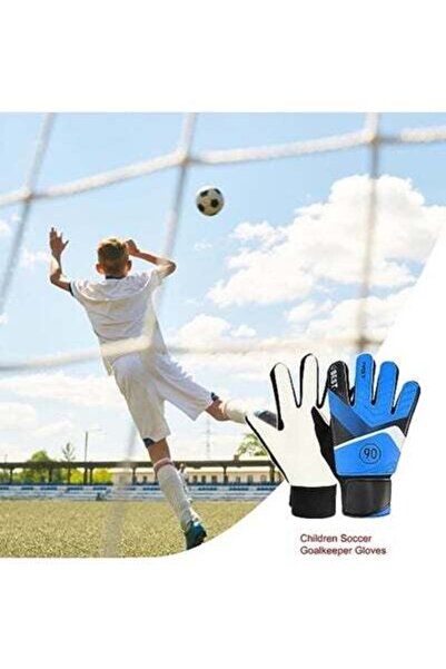HALAMODO Kid's Goalkeeper Gloves Finger Protection Latex Soccer Goalie Glove Teenagers Breathable Sports Glov