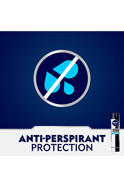 NIVEA مزيل عرق من MEN Black & White Invisible Fresh للرجال، بخاخ 200 مل، عبوة من قطعتين
