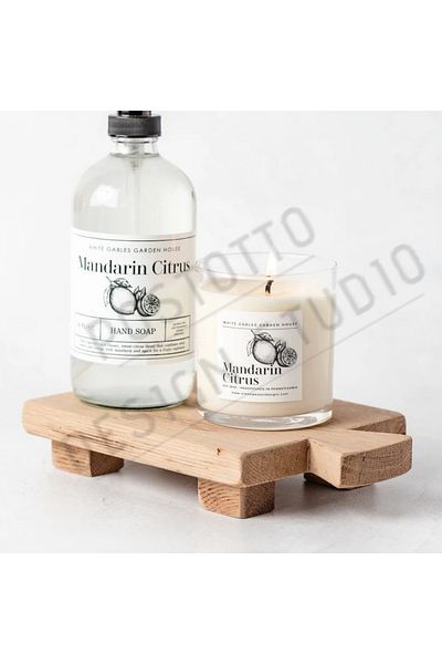POSTOTTO DESIGN STUDIO Pedestal Wooden Presentation Riser |   Natural Wood Stand |   Breakfast & Cheese Presentation Board (22X13 cm)