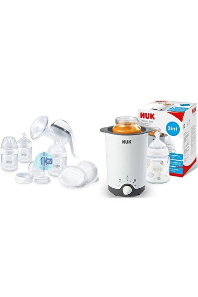 Nuk Nature Sense El Süt Pompası Seti, 6 Parça Ultra Emzirme Pedi, Biberon Isı...
