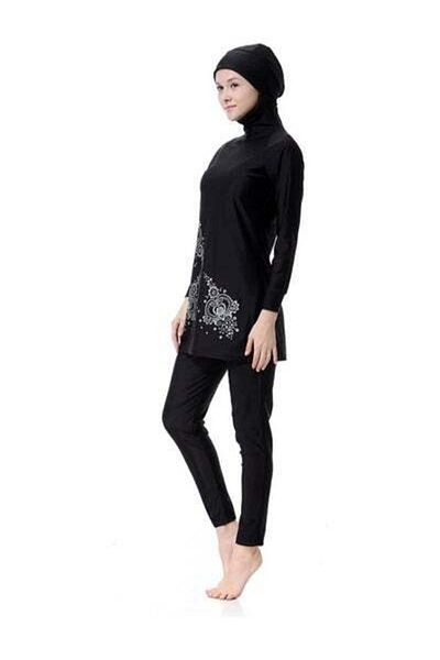 HALAMODO Muslim Swimsuit, Islamic Swimsuit for Women, Conservative Swimsuits, Full Covered Swimwear, Muslim B