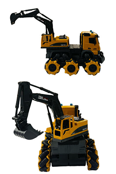 Storm 1:14 Uzaktan Kumandalı 360° Şarjlı Full Fonksiyon İş Makineleri Vinç Mikser Kamyon Kepçe