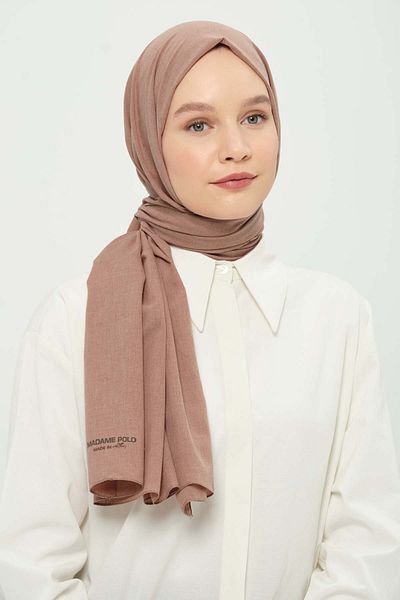 Madame Polo Poly Coton Shawl Powder Powder Cotton Breathable Non-Wrinkle