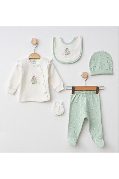 Aziz Bebe 5 Li Green Model Clothes for Hospital Release 2025 // 5335