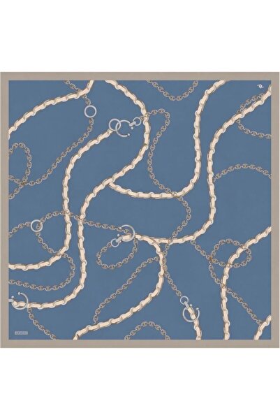 Armine Eșarfă din twill de mătase pură cu model 9346- 10