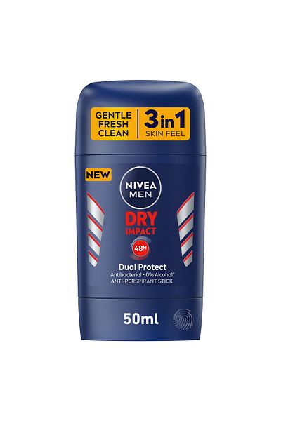 NIVEA NIVEA MEN Dry Impact, Antiperspirant for Men, Stick 50ml