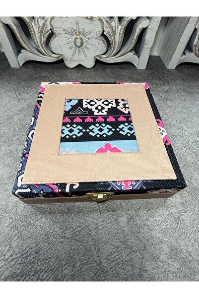 Jewel Ethnic Patterned Rosary Box