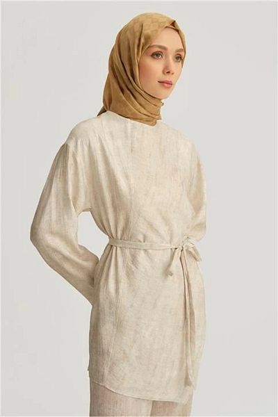 Armine Asymmetrical Tunic 25Yd4238-1 Stone