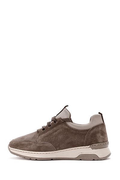 Derimod Women's Mink Lace-Up Suede Leather Sneakers 24Wfd 500810