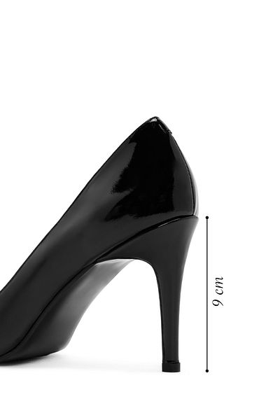 Derimod Black Patent Leather Stiletto - High Thin Heels, Women'S, 24Wfd 162316