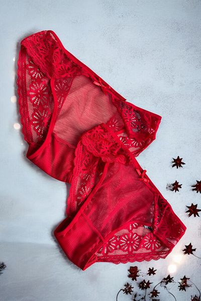 BLİSS WEAR FASHION Women's 2Li Lace Panties
