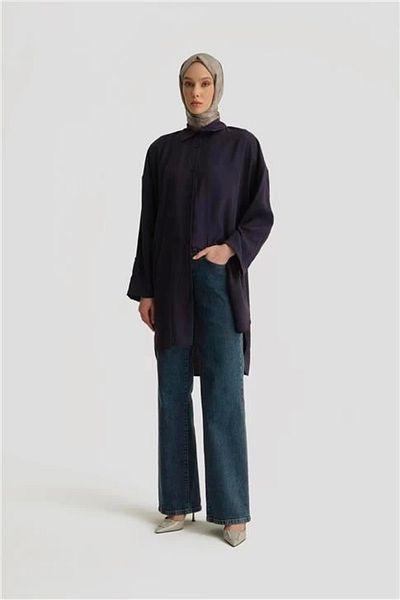 Armine Modal Basic Tunic 25Yd4232 Navy Blue