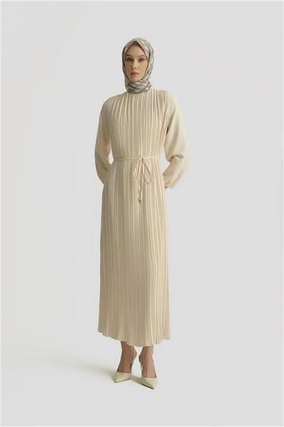 Armine Φόρεμα Ortd9435-1 Μπεζ
