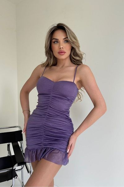 sportiness Γυναικείο φόρεμα με λουράκια με βολάν με λεπτομέρειες