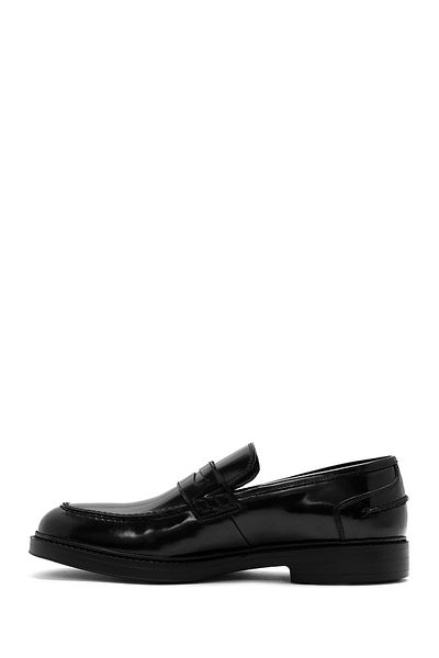 Derimod Black Leather Men's Loafer - Casual 24WFD 704622