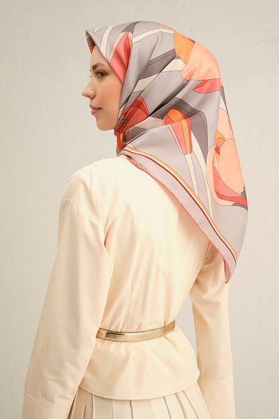 Armine Twill İpek Scarf 9302D