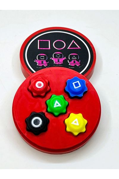 ByCaretta 5 Stone Play Set - Round Box - Special Squid Game