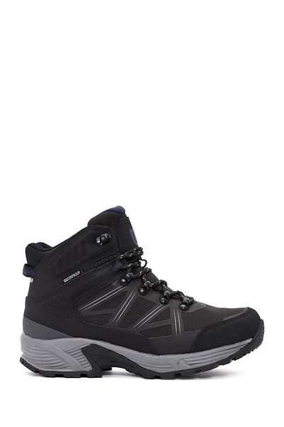 Derimod Dry Men's Black Lace-Up Waterproof Leather Outdoor Boots 24Wfd 694214