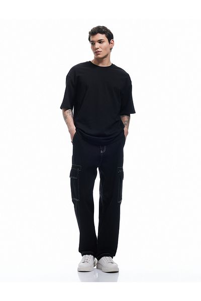 Koton Μπλουζάκι Basic Crew Neck από βαμβακερό ύφασμα με κοντό μανίκι