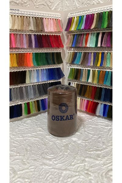 Oskar Number 50 K钊Er Generous Denim Sewing Thread 100% Polyester 5000 Mt (Brown)