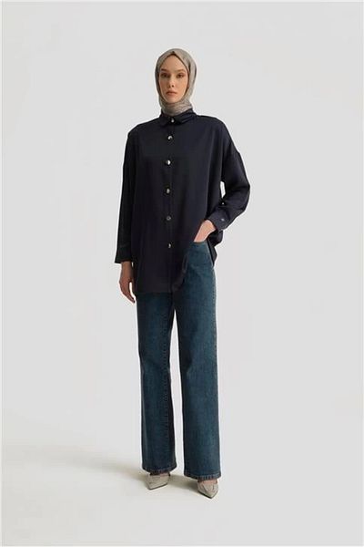 Armine Shirt Ortd8300-1 Navy Blue