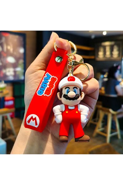 Bizde Ne Yok ki Super Mario 3D Large Size Keychain Bag Charm - High Quality