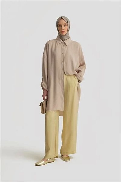 Armine Modal Basic Tunic 25yd4232 Μπεζ