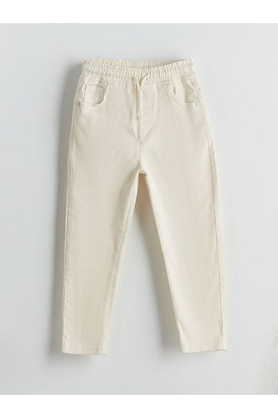 LC Waikiki Gabardine Boy's Trousers with Elastic Waist