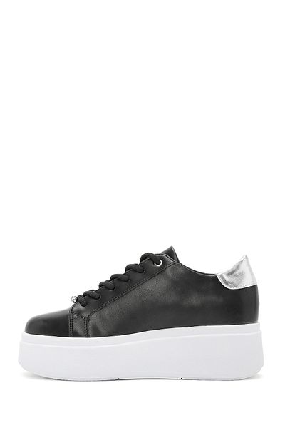 Derimod Women's Black Lace-Up Thick Sole Sneakers 24Wfe 220914