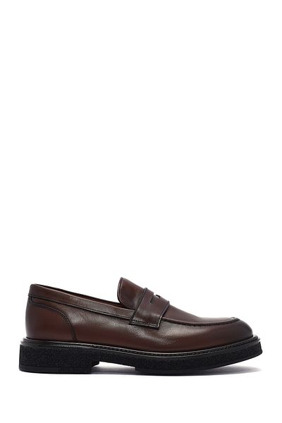 Derimod Men's Brown Leather Loafer 24Wfd 724318