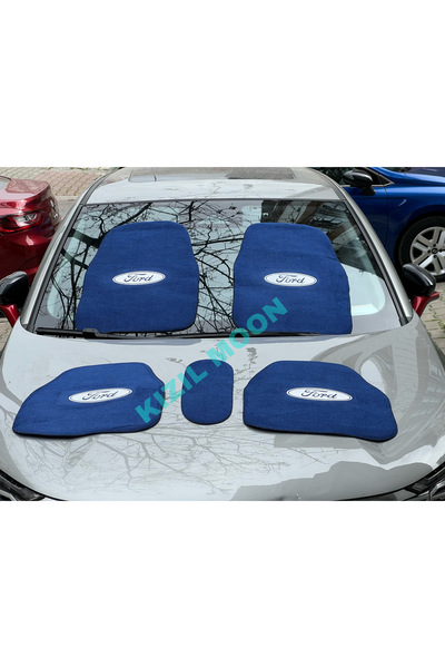 Kızıl Gök Mavi Ford 5'li Halı Paspas Takım Seti Ön Takım 68x47 Arka Takım 45x...
