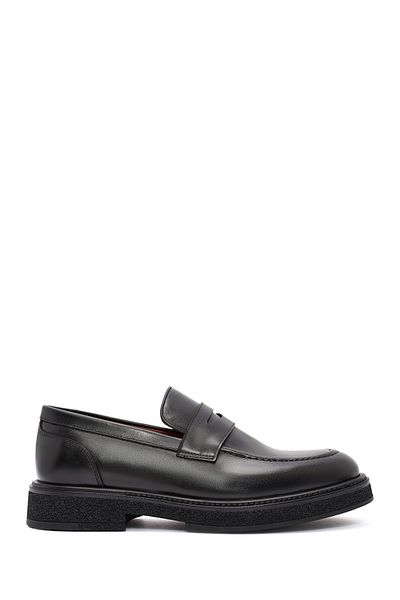 Derimod Men's Black Leather Loafer 24Wfd 724318