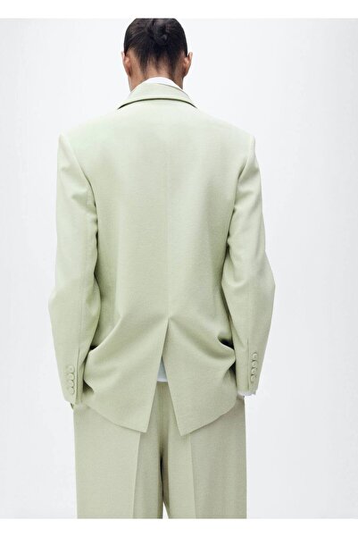 MANGO Woman Düz kesim blazer ceket