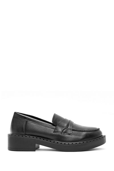 Derimod Loafer negru pentru femei - Masculin 24WFE 252418