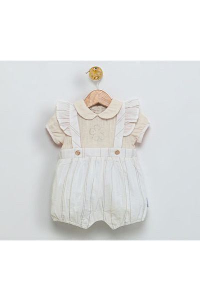 Babydola Baby Collar Snap Romper