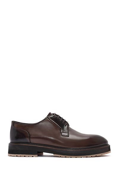 Derimod Men's Brown Lace-Up Leather Casual Shoes 24Wfd 664418