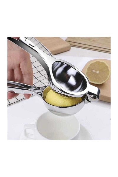Fame Kıtchen Un2531 Stainless Steel Metal Lemon Squeezer with Latch