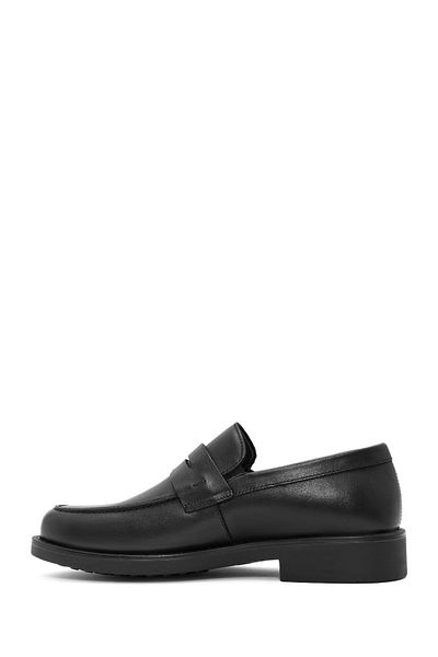Derimod Men's Black Leather Loafer 24Wfd 677218