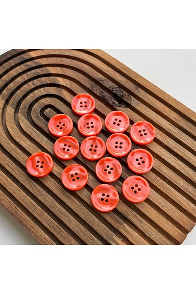 BERRİN AKSESUAR 20mm Bright Colorful 4 Holes Button 10Pcs