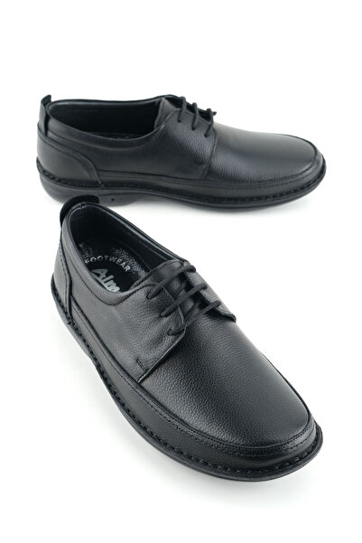 Al-Me Ayakkabı Al-Me Erkek Yazlık İç Dış Hakiki Deri Ortopedik Rahat Klimalı Taban Bağcıklı Ayarlanabilir Günlük Kl