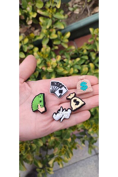 madamina Jibbitz Pin Slipper Ornament Set of 5 Marine Slipper Ornament