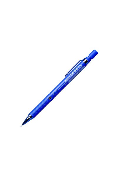 Zebra قلم رصاص ميكانيكي متعدد الاستخدامات من درافيكس 0.7 بثلاثة حواف باللون الأزرق الداكن