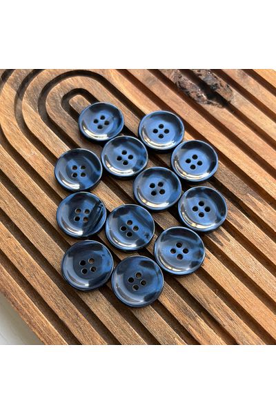 BERRİN AKSESUAR 20mm Bright Colorful 4 Holes Button 10Pcs