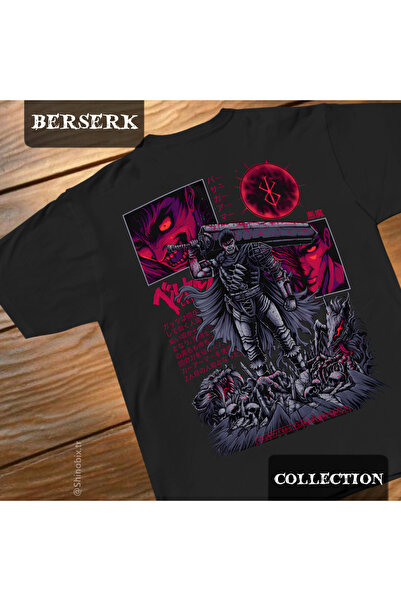 SHINOBIX Berserk Manga/ Anime Guts Black Swordsman Oversize T-Shirt