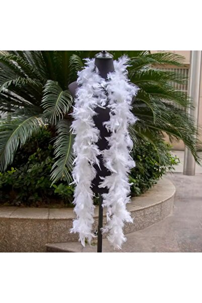 Fiyonks Atölye Otriş Tüy, Kaz Tüy, Boa Tüy, 2 Metre Uzunluğunda Kalın Tüy, Sü...