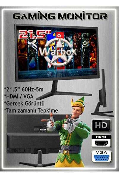 WARBOX Talay Ryzen3 3.50ghz Işlemci 16gb Ddr4 Ram 240gb Ssd R7 240 4gb E.kartı 22" Monitör Gaming Pc