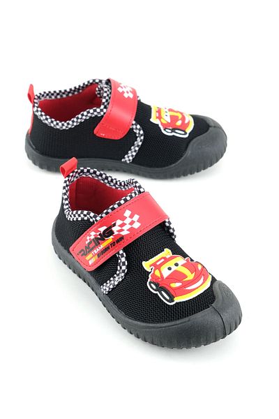 GEZER Summer Boy's Comfortable Sole Velcro Adjustable Linen Home School Nursery Casual Shoes
