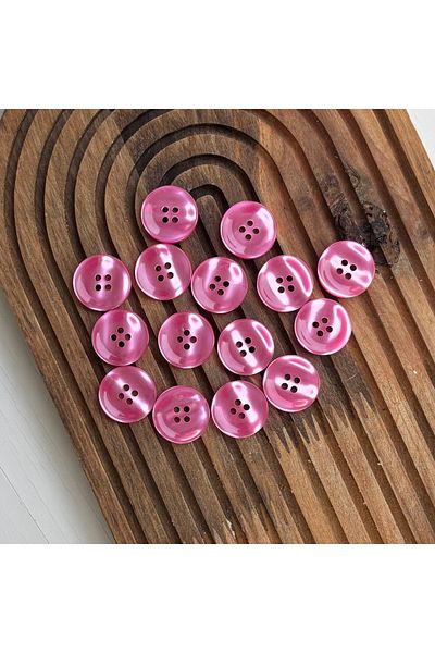 BERRİN AKSESUAR 20mm Bright Colorful 4 Holes Button 10Pcs