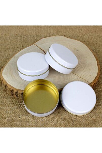 Misse Metal Tin Box - Multi-Purpose Candle, Soap and Gift Preparation Box 7,3X3,1 cm (10 Pieces)